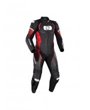 Black/Red Oxford Nexus 1.0 1 Piece Leather Motorcycle Suit at JTS Biker Clothing